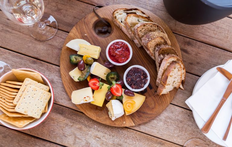 wine and cheese board